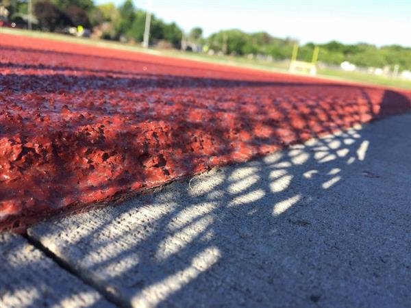 Track surface close up 
